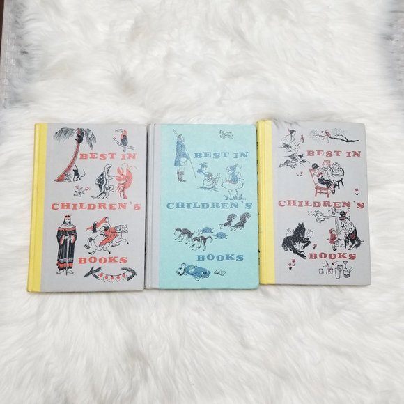❤️Vintage Children's Best Of 1958 Set of 3 Books Kids Storytime Hard Cover - Picture 2 of 12